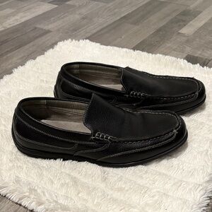 Nunn Bush Men's Dark Leather Slip-Ons